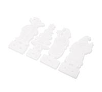 SUPYINI Materiale Gel di Silice, Facile Sformatura, Compatibile, Decorazioni, 4 Pezzi Stampo in Silicone in Resina Natalizia in Silicone Lavabile Riutilizzabile, Stampi Natalizi,