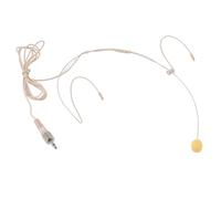 SUPYINI Microfono leggero doppio over ear con suono chiaro, auricolare versatile da indossare sulla testa con connettore da 3,5 mm per spettacoli sul palco