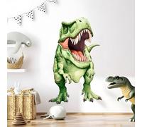 Supzone Adesivi Murali Dinosauri Bambini Grande Adesivi da Parete Dino Verde Decorazione Camera da letto Asili Camerette Bambini Sala Giochi Camera Ragazzi