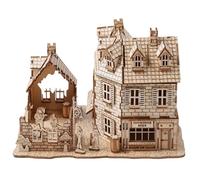 SUQ 3D Modelli in Legno Kit per Adulti, Modello Meccanico Assemblare Puzzle in Legno, Regali di Natale e Capodanno ideali - Splendida decorazione domestica（1942 casa di guerra）