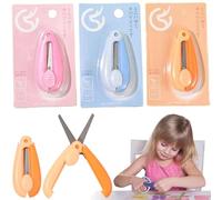 SUQ 3PCS Forbici per i Bambini, Blunt Forbici per Bambini, Piccole Forbici Retrattili, Carta da Taglio Artigianale del Bambino, Forbici di Addestramento Prescolare, Imballaggio Della Carta