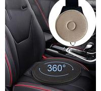 SUQ Auto Cuscino rotante, 360 gradi Auto Cuscino girevole, Sedia Cuscino Seat, Memory Foam Mat Cuscino, Cerchio Portatile Pad Rilievo Pad per Auto Casa, Veicolo SUV Auto Accessori (Beige)