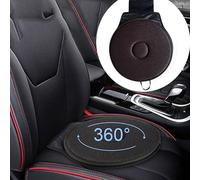 SUQ Auto Cuscino rotante, 360 gradi Auto Cuscino girevole, Sedia Cuscino Seat, Memory Foam Mat Cuscino, Cerchio Portatile Pad Rilievo Pad per Auto Casa, Veicolo SUV Auto Accessori (Marrone)