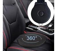 SUQ Auto Cuscino rotante, 360 gradi Auto Cuscino girevole, Sedia Cuscino Seat, Memory Foam Mat Cuscino, Cerchio Portatile Pad Rilievo Pad per Auto Casa, Veicolo SUV Auto Accessori (Nero)