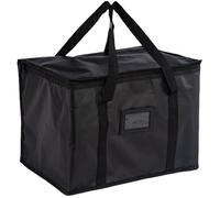 SUQ Borsa di Consegna Alimentare, Scatole di Pizza da 40L, Grande Borsa Deliveroo, Borsa di Raffreddamento Isolata, Borsa Pieghevole per Alimentari, per il Campeggio BBQ Fishing Family (43x31x30cm)