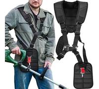 SUQ Cinghia di imbracatura Trimmer con doppia spalla, Comodo Strimmer Doppio Petto Cinghia di imbracatura, Trimmer Strimmer Harness Accessori per tosaerba, Regolabile per Brush Cutter Garden