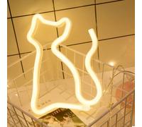 SUQ LED Marquee Luci BAR Segni, Lettera Lampada, Illuminazione Lettera, Luce Notturna, Light Up Lettere Decorazione, Alimentato a Batteria, Stile Industriale, per BAR, Pub, Compleanno（gatto）