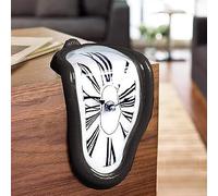 SUQ Salvador Dali, orologio da tavolo e da parete, super realistico, fusione con numeri romani, sciolto, creativo per mensola - regalo per decorazione domestica, ufficio