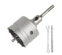 SUQIN Carotatrice A Tazza Per Muro Ø 80mm Con Adattatore SDS PLUS 110 mm E Punta Centraggio 8 mm x 110 mm,Sega A Tazza Per Calcestruzzo,Frese Carotatrici a Tazza per Muri Calcestruzzo Cemento