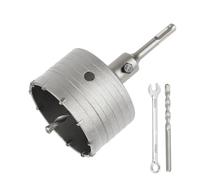SUQIN Carotatrice A Tazza Per Muro Ø 90mm Con Adattatore SDS PLUS 110 mm E Punta Centraggio 8 mm x 110 mm,Sega A Tazza Per Calcestruzzo,Frese Carotatrici a Tazza per Muri Calcestruzzo Cemento