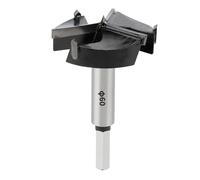SUQIN Forstner Punta Per Legno 60 mm,Fresa Per Legnocon Manico Esagonale 10mm, Forstner Punta Per Legno, Truciolato, Fibra