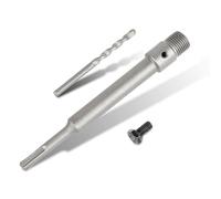 SUQIN Prolunga Per Corone Cave, Gambo SDS Plus Unghezza 200 mm Con Filettatura M22,Punta Di Centraggio