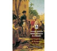 Sur l'expédition de Bonaparte en Egypte
