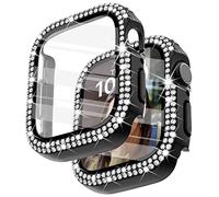 Surace Custodia protettiva compatibile con Apple Watch da 38 mm, con pellicola protettiva, compatibile con Apple Watch Series 3/2/1, 38 mm, rosa