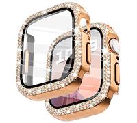 Surace Custodia protettiva compatibile con Apple Watch da 40 mm, con pellicola protettiva, custodia protettiva completa compatibile con Apple Watch Series 6/5/4 SE, 40 mm, oro rosa
