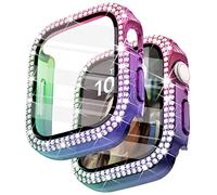 Surace Custodia protettiva da 44 mm compatibile con Apple Watch con pellicola protettiva, custodia protettiva completa compatibile con Apple Watch Series 6/5/4 SE, 44 mm, arcobaleno