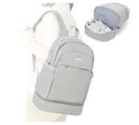 suradar Sacca Sportiva Zaino Palestra Donna con Scomparto Zaino Sportivo Donna Sacca Zaino Sacca Impermeabile Piscina Sacca Palestra Donna Zaino Palestra Con Portascarpe Sacca Piccolo Grigio Chiaro