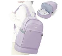 suradar Sacca Sportiva Zaino Palestra Donna con Scomparto Zaino Sportivo Donna Sacca Zaino Sacca Impermeabile Piscina Sacca Palestra Donna Zaino Palestra Con Portascarpe Sacca Inter Viola