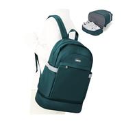 suradar Zaino Palestra con Portascarpe Donna Sportivo Zaina Piscina Zaino da Viaggio Pieghevole Grande Borsa Palestra per Nuoto Yoga Blu pavone