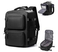 suradar Zaino sottovuoto da viaggio con pompa a compressione, zaino con compressione sottovuoto, per Ryanair, borsa da cabina 40 x 20 x 25 cm, per Ryan Air Bag da 40 x 20 x 25 cm, A1-nero.