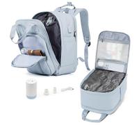 suradar Zaino sottovuoto da viaggio con pompa Ryanair Cabin Bags 40x20x25 Sottosella Zaino a compressione sottovuoto Vacpack Cabin Ryan Air Bag 40x20x25, Grigio blu