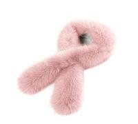 Surakey Donne Sciarpa di Pelliccia Pelliccia Sintetica, Sciarpa Finta Pelliccia di Volpe Scialli Sciarpa Calda Inverno Collo Pelliccia Artificiale Stola Pelliccia