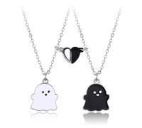 SURALIN Collana Amicizia Fantasma da 2 Pezzi: Collane Bff con Ciondolo Magnetico per 2 Persone Attratte L'una Dall'altra