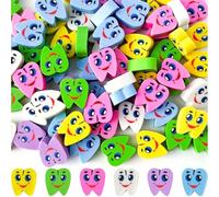 SURALIN Confezione da 20 mini gomme da cancellare, fantastici premi per la classe, gomme da cancellare per denti grandi, gomme Kawaii