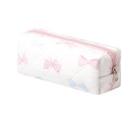 SURBEAV Astuccio portapenne per ufficio, università, scuola, organizer per cosmetici, estetico, grazioso astuccio per ragazze, ragazzi e bambini (bianco puro) (fiore A)