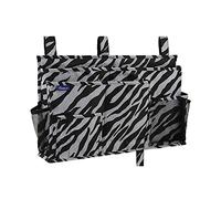 Surblue - Borsa portaoggetti da appendere per letto a castello e ospedale, per dormitori universitari e letti per bambini, con 8 tasche, colore: zebrato