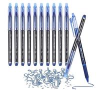 Surcotto Penna a Sfera Cancellabile Blu - 12 Pezzi per Bambini, Adulti, Scuola, Ufficio