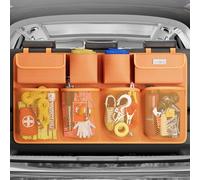 SURDOCA Organizer per bagagliaio, 4a generazione [8 aggiornamenti - XL], super capiente, organizer da appendere al sedile posteriore, borsa portaoggetti con coperchio, salvaspazio Expert