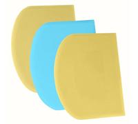 SURDOCA Tarocco Per Impasti Pasta Pizza - 3P 4.7x3.7" Anti Scivolo Spigolo Vivo & Angoli Flessibile in Plastica Tagliapasta, Raschietto Taglia Torte Pane Verdure - Set di Utensili per Modellare