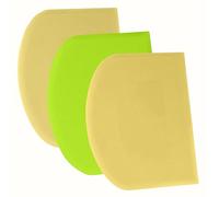 SURDOCA Tarocco Per Impasti Pasta Pizza - 3P 4.7x3.7" Anti Scivolo Spigolo Vivo & Angoli Flessibile in Plastica Tagliapasta, Raschietto Taglia Torte Pane Verdure - Set di Utensili per Modellare