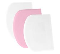 SURDOCA Tarocco Per Impasti Pasta Pizza - 3P 4.7x3.7" Anti Scivolo Spigolo Vivo & Angoli Flessibile in Plastica Tagliapasta, Raschietto Taglia Torte Pane Verdure - Set di Utensili per Modellare