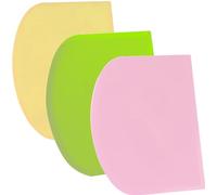 SURDOCA Tarocco Per Impasti Pasta Pizza - 3P 4.7x3.7" Anti Scivolo Spigolo Vivo & Angoli Flessibile in Plastica Tagliapasta, Raschietto Taglia Torte Pane Verdure - Set di Utensili per Modellare