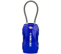SURE LOCK TSA - Lucchetto per bagagli da viaggio, con indicatore di ispezione (blu)