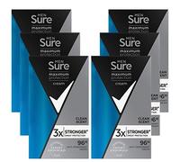 Sure Men Maximum Protection 48h, deodorante anti-traspirante, 45 ml, confezione da 6