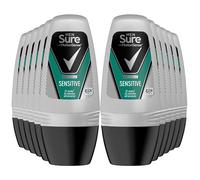 Sure Men Motion Sense Deodorante Antitraspirante Sensitive Dry Roll-On che mantiene fino a 48 ore di protezione dal sudore e dall'odore corporeo aiuta a mantenerti fresco mentre sei in movimento, 50 m