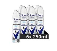 Sure Nonstop Protection Invisible Aqua Anti-Traspirante Aerosol Deodorante da donna Spray con tecnologia attivata dal calore corporeo e protezione contro i segni bianchi per 72 ore di protezione da
