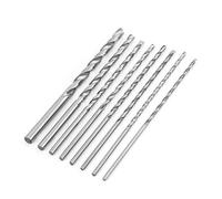 Surebuy 8 Pezzi Punta Elicoidale in Acciaio Ad Alta Velocità con Gambo Dritto, Set di Punte Elicoidali Hss Extra Lunghe da 200 Mm