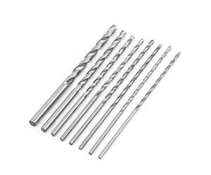 Surebuy 8 Pezzi Punta Elicoidale in Acciaio Ad Alta Velocità con Gambo Dritto, Set di Punte Elicoidali Hss Extra Lunghe da 200 Mm