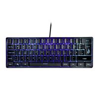Surefire Kingpin X1 60% Gaming Tastiera German, Gaming Multimedia Keyboard Piccola e Mobile, Tastiera RGB con illuminazione, 25 tasti anti-ghosting, layout tedesco QWERTZ