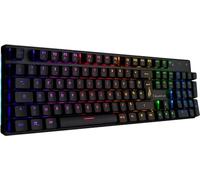Surefire Kingpin M2 - Tastiera meccanica da gaming francese, tastiera multimediale da gioco Full Size, tastiera RGB con illuminazione, 100% tasti anti-ghosting, layout francese AZERTY