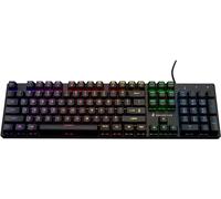 Surefire Kingpin M2 - Tastiera meccanica da gaming inglese, tastiera multimediale da gioco Full Size, tastiera RGB con illuminazione, 100% tasti anti-ghosting, layout inglese QWERTY