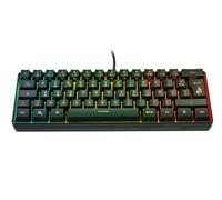 Surefire Kingpin X1 60% Gaming Tastiera French, Gaming Multimedia Keyboard Piccola e Mobile, Tastiera RGB con illuminazione, 25 tasti anti-ghosting, layout francese AZERTY
