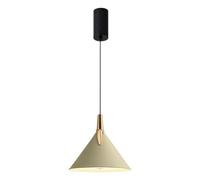 SUREK Lampada a sospensione a sospensione regolabile con controllo gestuale | Rilevamento dei gesti for accensione/spegnimento e sintonizzazione luminosa, LED integrato, cablato(Beige)