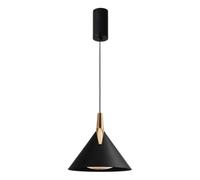 SUREK Lampada a sospensione a sospensione regolabile con controllo gestuale | Rilevamento dei gesti for accensione/spegnimento e sintonizzazione luminosa, LED integrato, cablato(Svart)