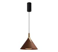 SUREK Lampada a sospensione a sospensione regolabile con controllo gestuale | Rilevamento dei gesti for accensione/spegnimento e sintonizzazione luminosa, LED integrato, cablato(Bruin)