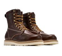 SUREWAY Stivali da lavoro da uomo con zeppa da 20,3 cm, punta morbida, pelle pieno fiore di alta qualità, GoodyearWelt, stivali da lavoro di sicurezza, soletta comoda, resistente all'olio/antiscivolo